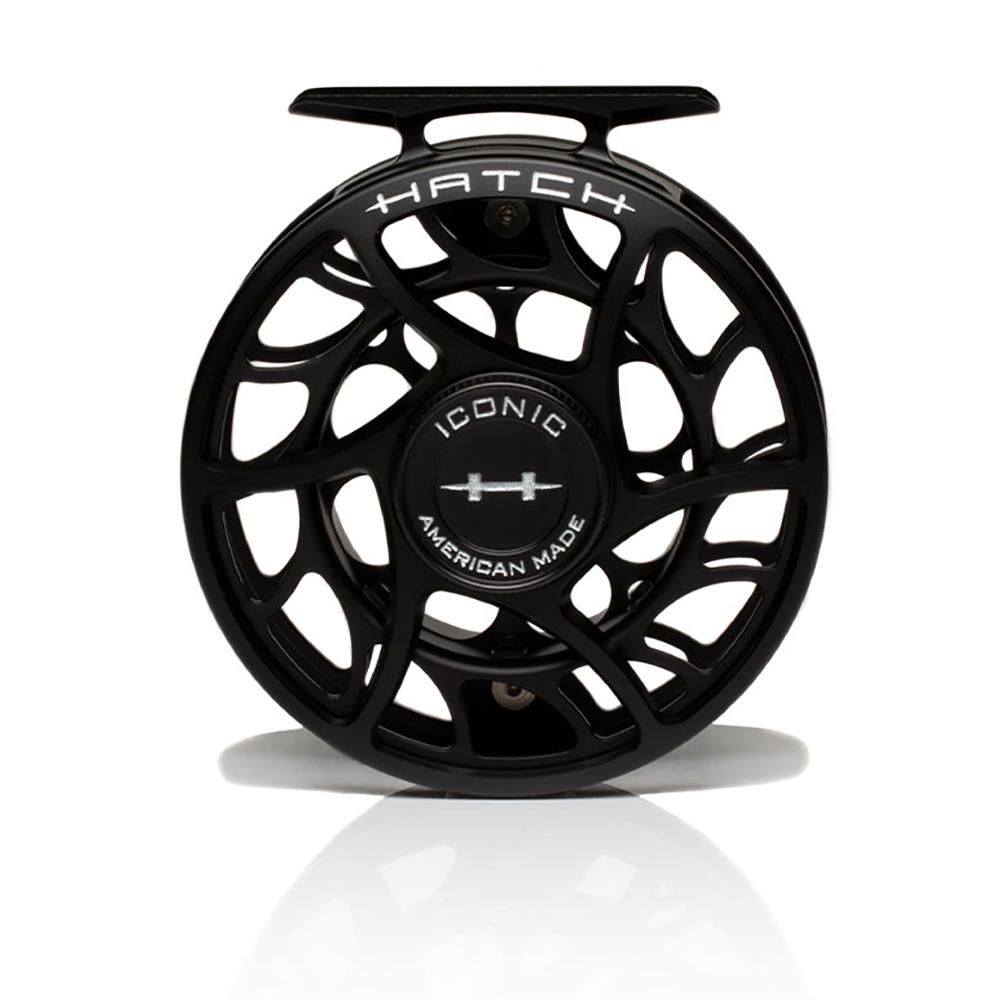 Hatch Iconic Fly Reel – 5 Plus in Black Silver